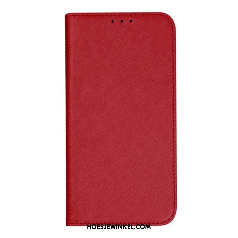 Folio-hoesje Oneplus 12 5g Kruistextuur Bescherming Hoesje