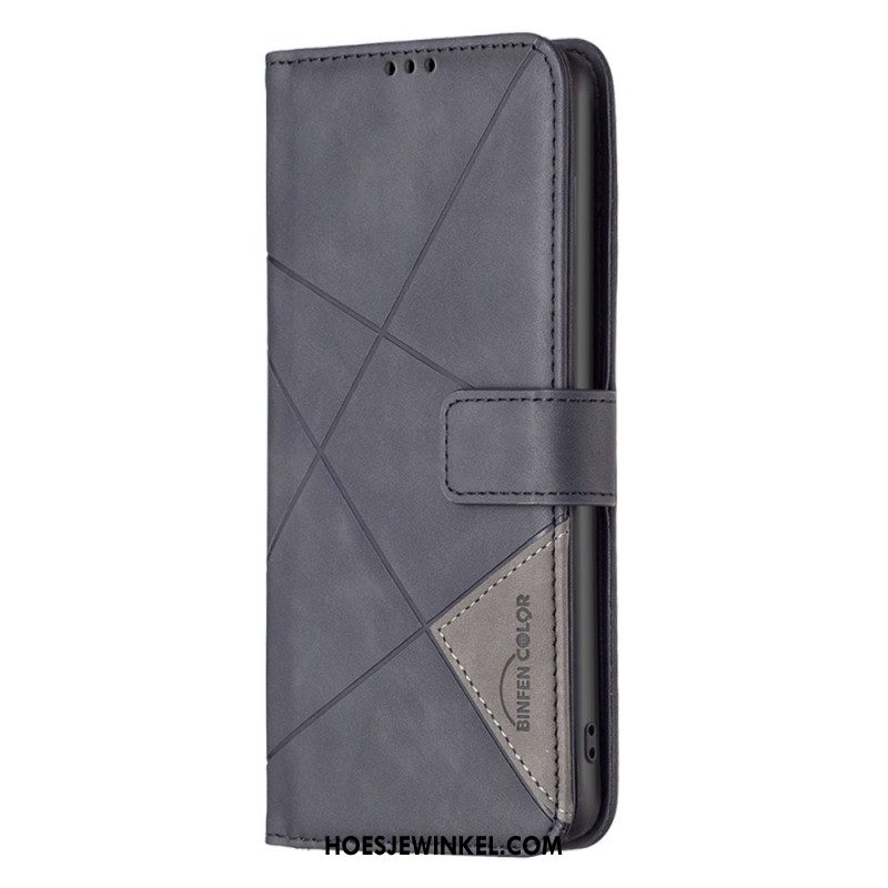 Folio-hoesje Oneplus 12 5g Telefoonhoesje Binfen Kleur Geometrisch Patroon