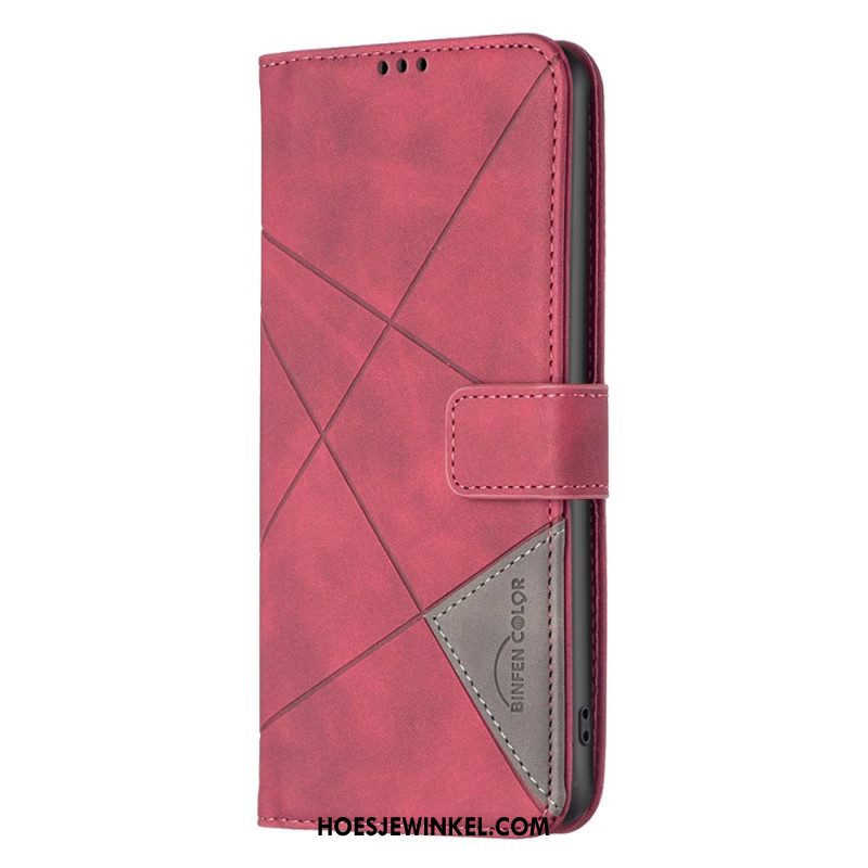 Folio-hoesje Oneplus 12 5g Telefoonhoesje Binfen Kleur Geometrisch Patroon