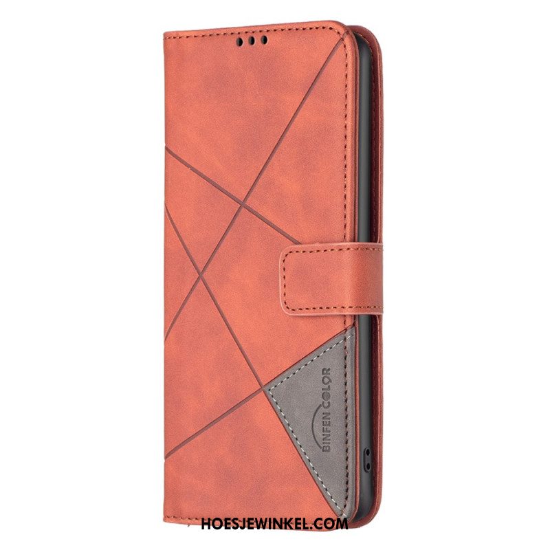 Folio-hoesje Oneplus 12 5g Telefoonhoesje Binfen Kleur Geometrisch Patroon