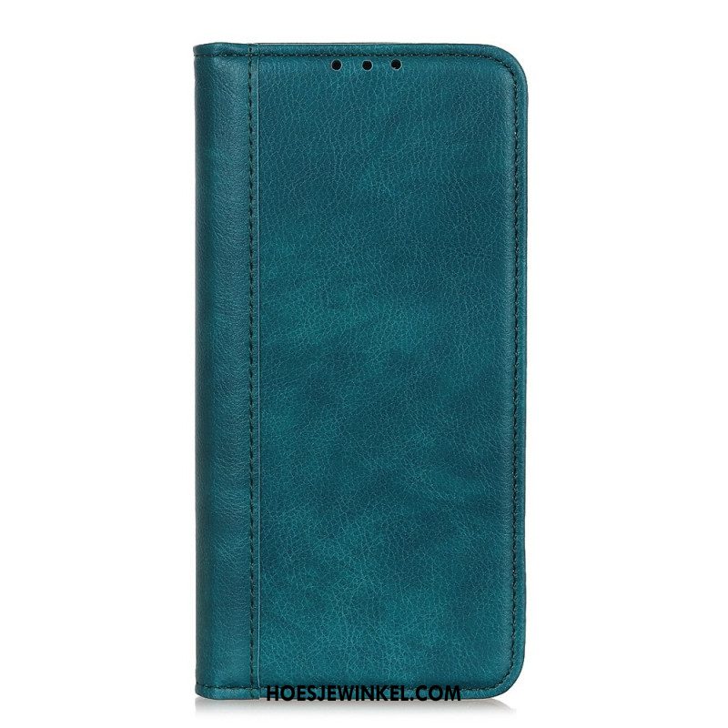 Folio-hoesje Oneplus 12r Litchi-textuur