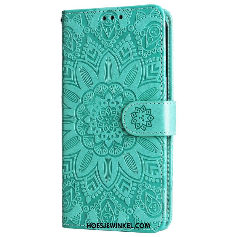 Folio-hoesje Oneplus 12r Prachtige Mandala Met Riem