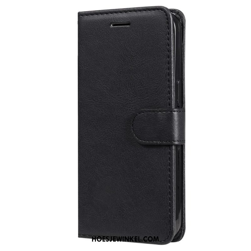 Folio-hoesje Oppo Reno 11f 5g Effen Kunstleer Met Riem