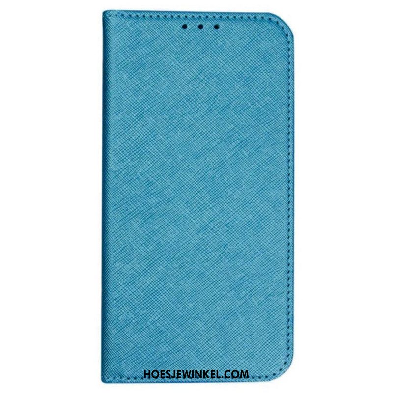 Folio-hoesje Oppo Reno 11f 5g Telefoonhoesje Kruistextuur