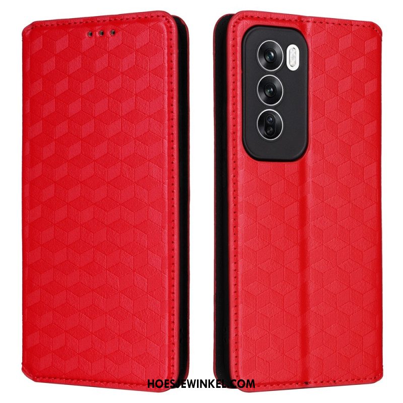 Folio-hoesje Oppo Reno 12 5g 3d-diamanten