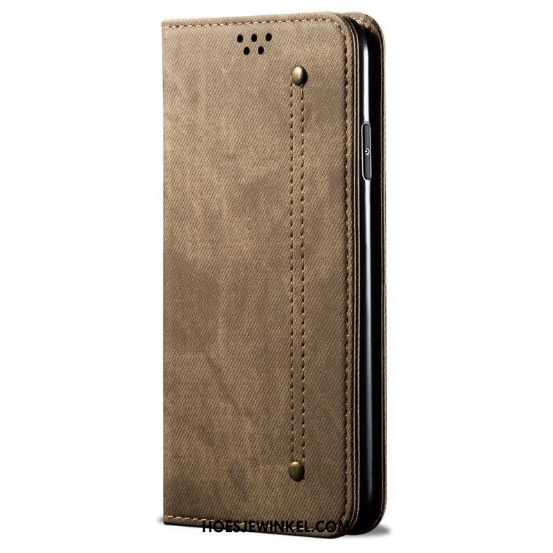 Folio-hoesje Oppo Reno 12 5g Jeansstof