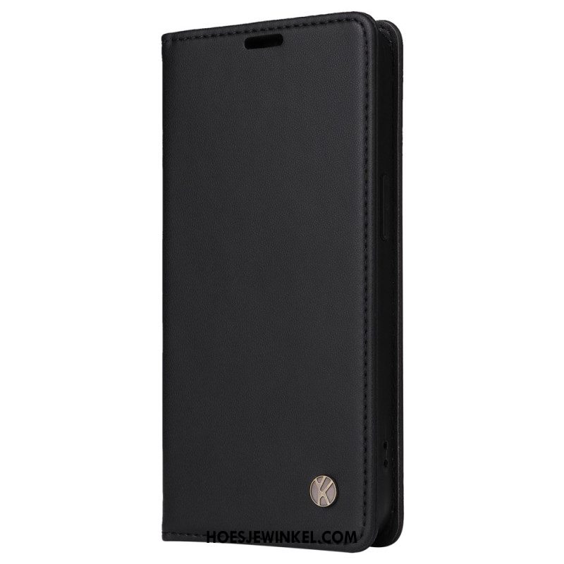 Folio-hoesje Oppo Reno 12 5g Yikatu Lederen Stijl Bescherming Hoesje