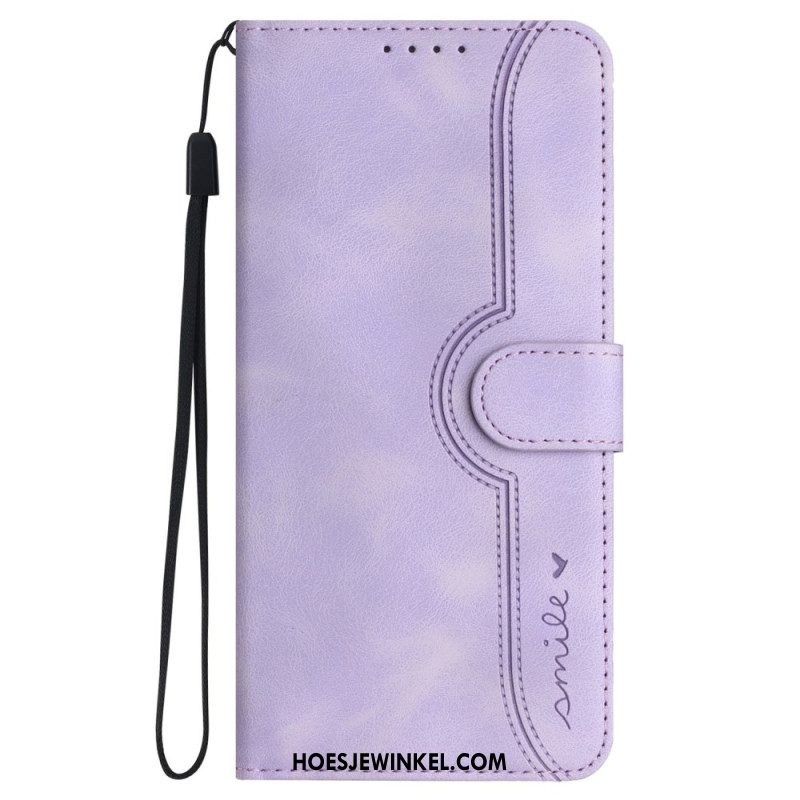 Folio-hoesje Oppo Reno 12 Pro 5g Telefoonhoesje Glimlach