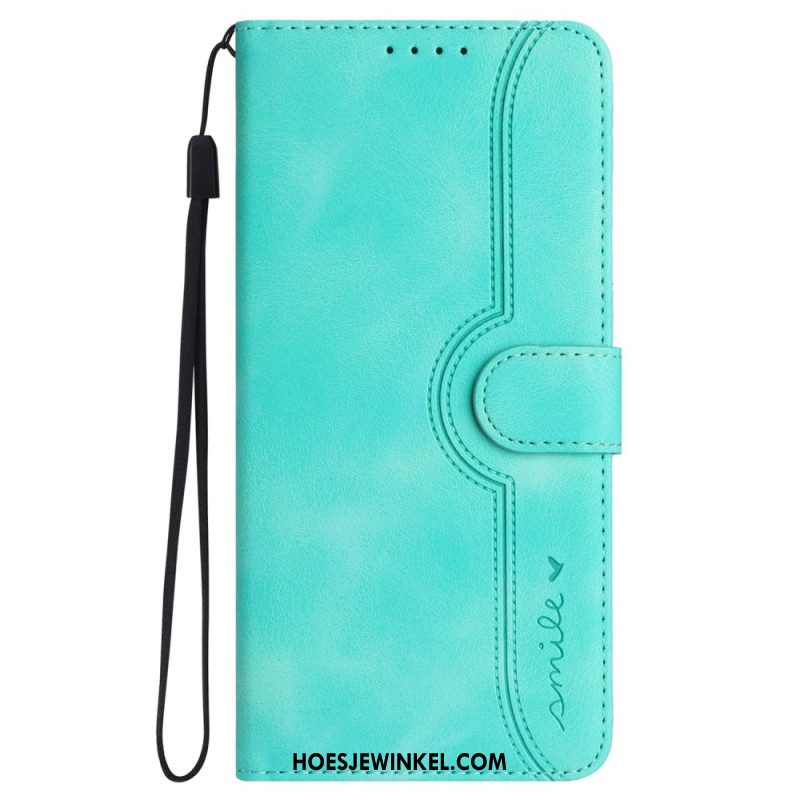 Folio-hoesje Oppo Reno 12 Pro 5g Telefoonhoesje Glimlach