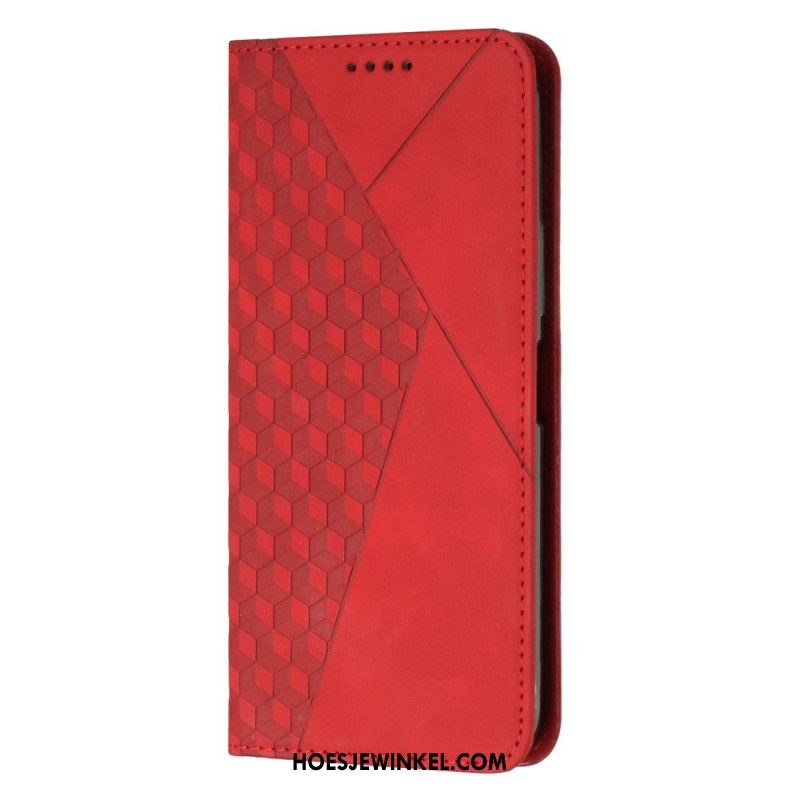 Folio-hoesje Samsung Galaxy A15 3d-diamanten In Suèdestijl Bescherming Hoesje