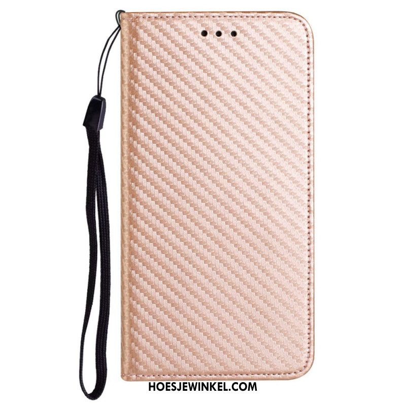 Folio-hoesje Samsung Galaxy A15 5g Koolstofvezel