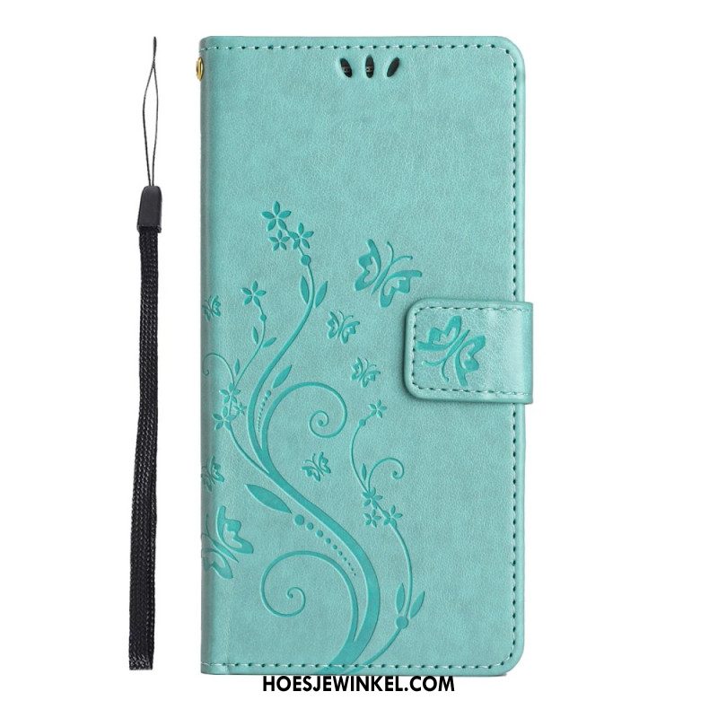 Folio-hoesje Samsung Galaxy A16 5g Bloemen En Vlinders