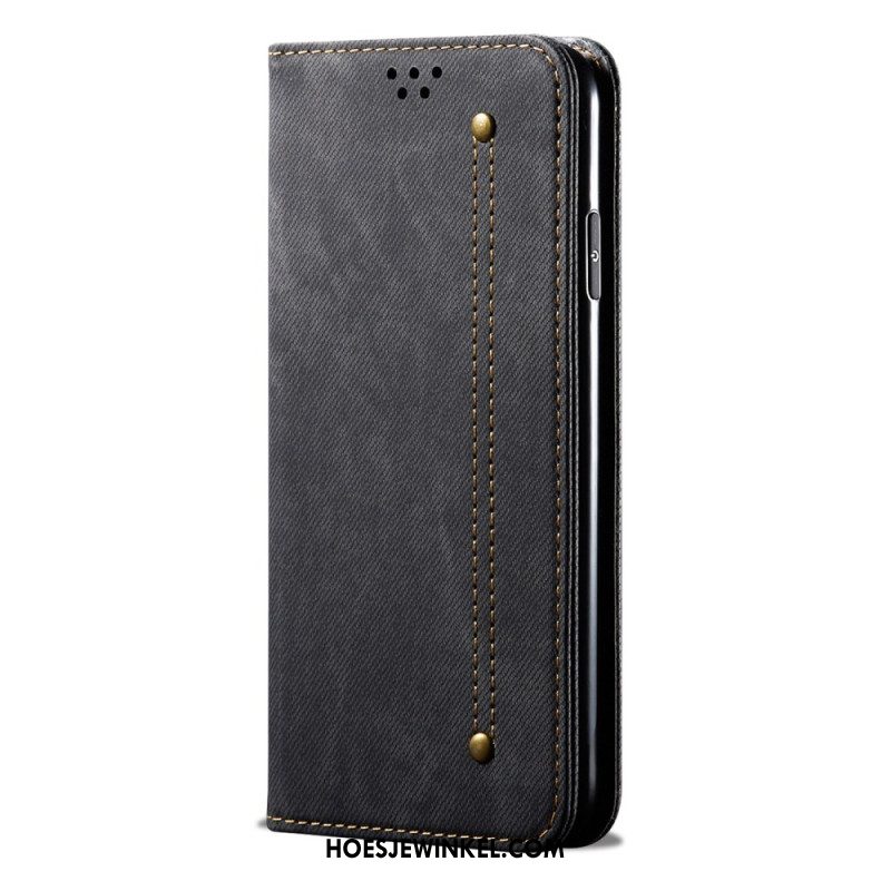 Folio-hoesje Samsung Galaxy A16 5g Jeansstof