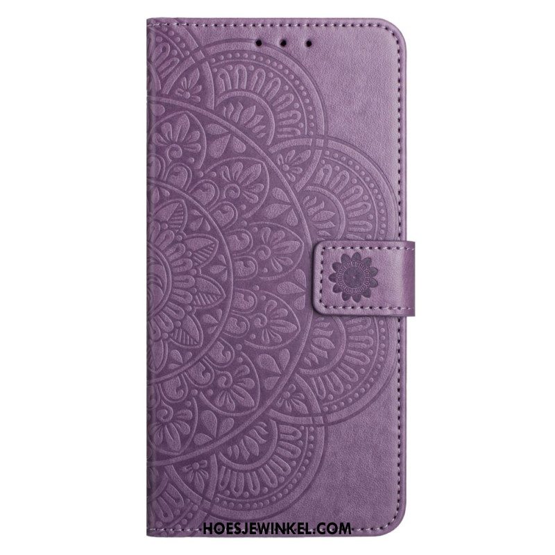 Folio-hoesje Samsung Galaxy A16 5g Telefoonhoesje Mandala-ontwerp Met Koord