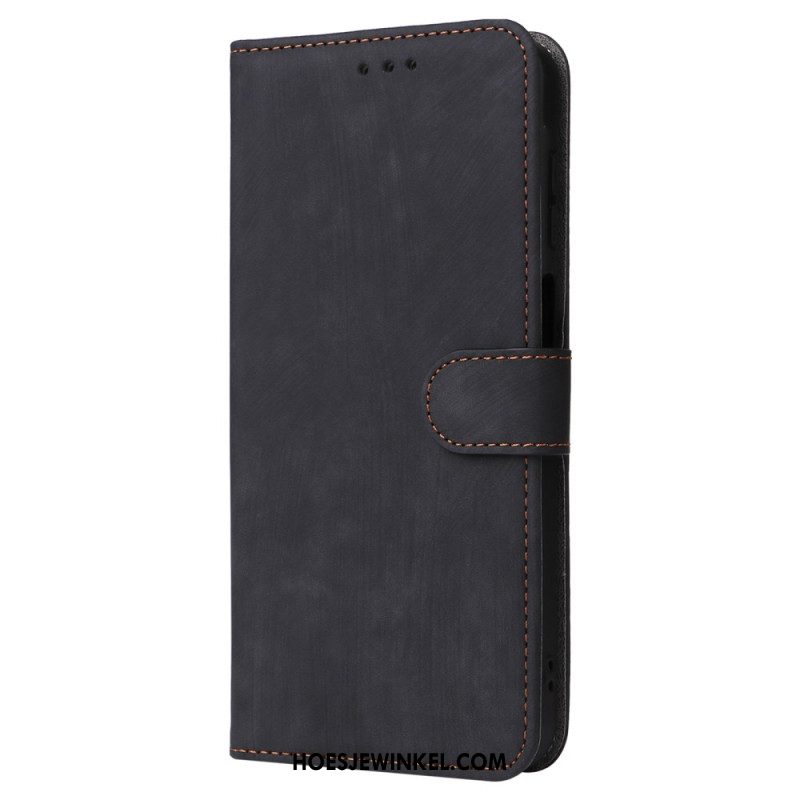 Folio-hoesje Samsung Galaxy A16 5g Vintage Suède-effect