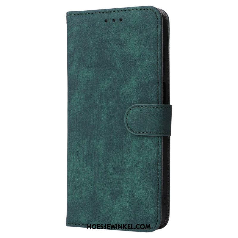 Folio-hoesje Samsung Galaxy A16 5g Vintage Suède-effect