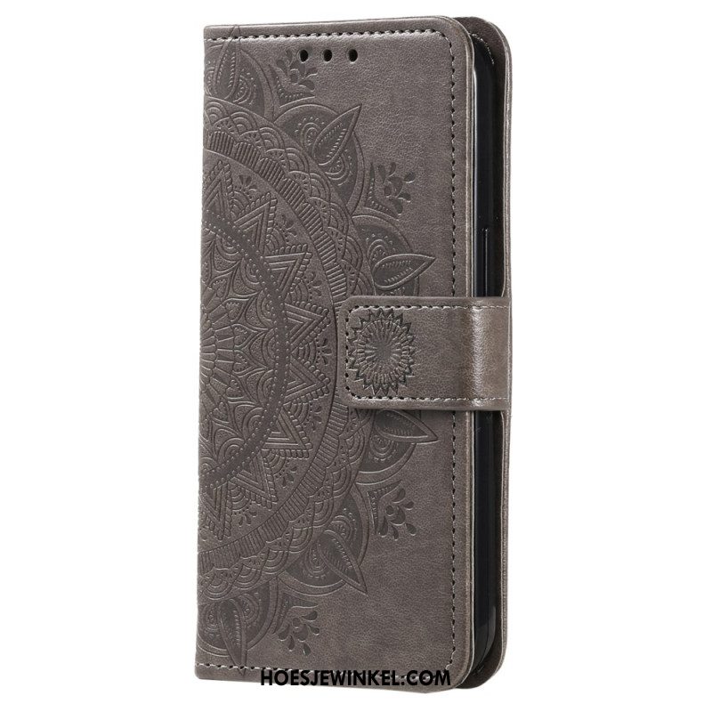 Folio-hoesje Samsung Galaxy A55 5g Mandala Zon Met Riem