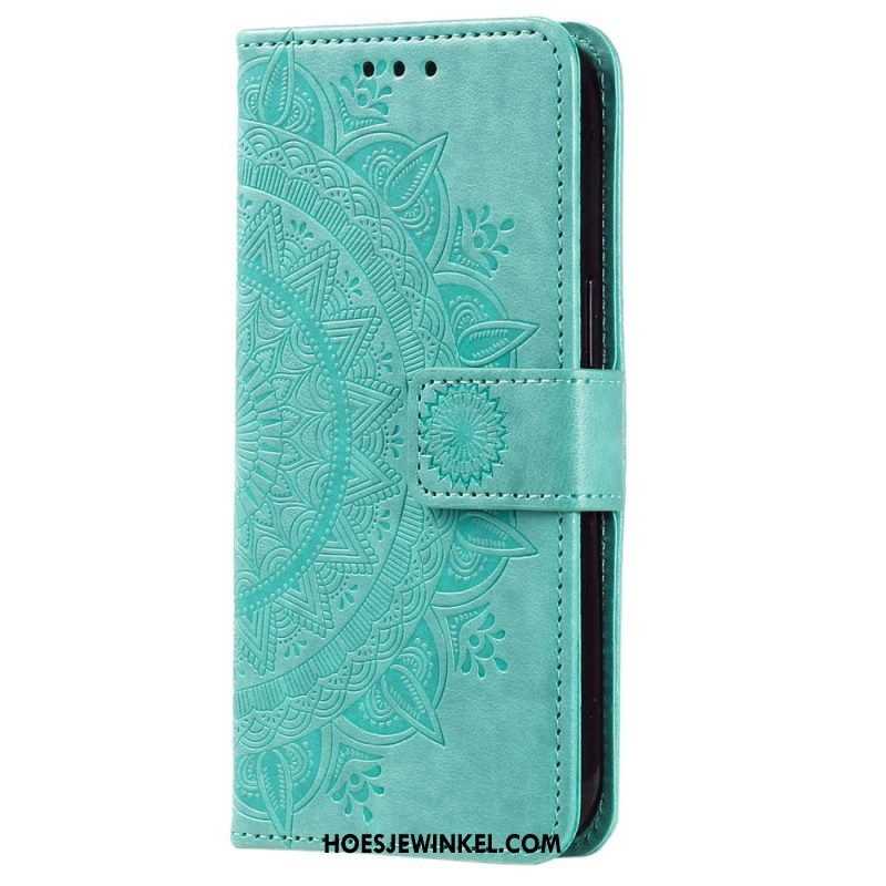 Folio-hoesje Samsung Galaxy A55 5g Mandala Zon Met Riem