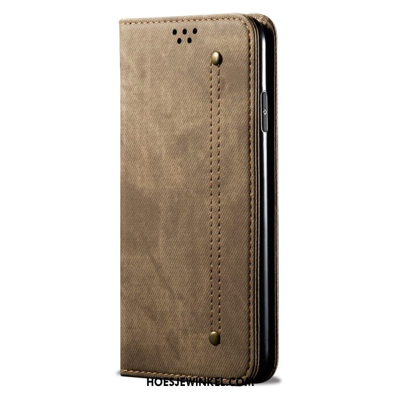 Folio-hoesje Samsung Galaxy M55 5g Jeansstof