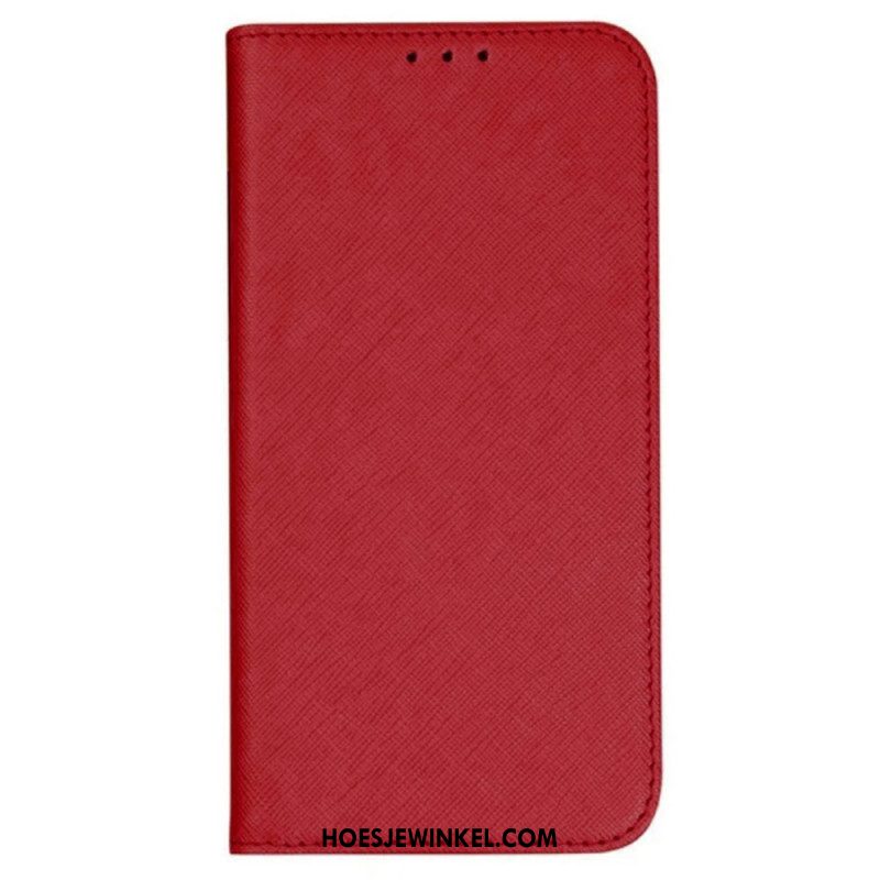 Folio-hoesje Samsung Galaxy M55 5g Telefoonhoesje Kruistextuur