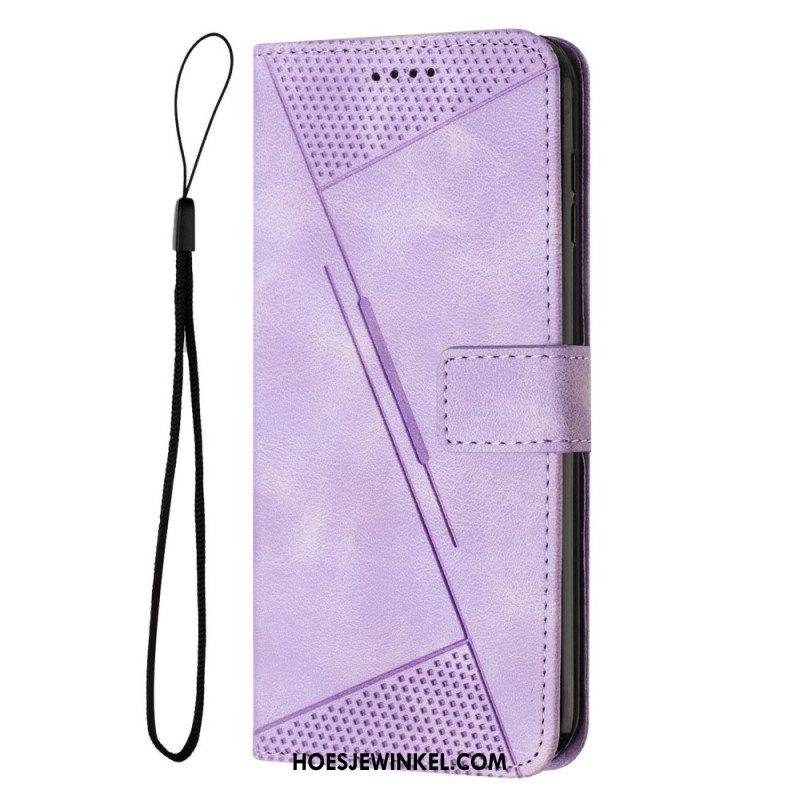 Folio-hoesje Samsung Galaxy S24 5g Telefoonhoesje Geometrisch Ontwerp