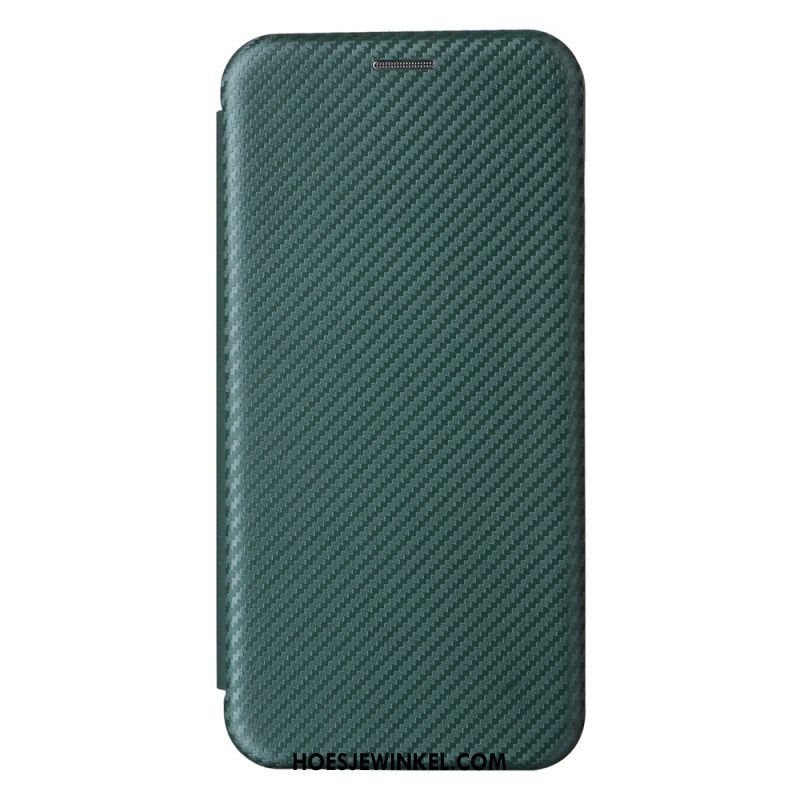 Folio-hoesje Samsung Galaxy S24 5g Telefoonhoesje Koolstofvezel