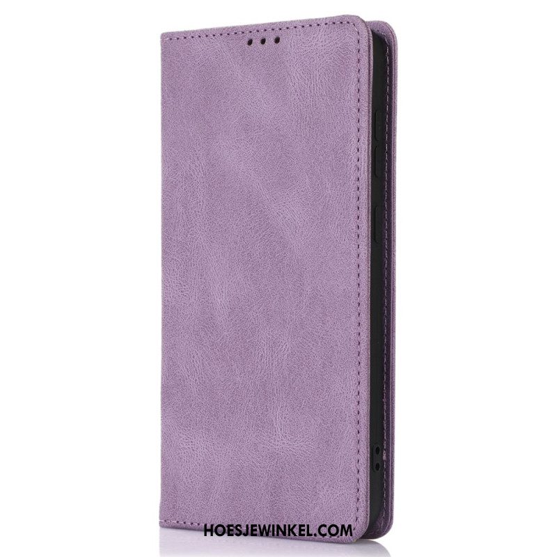 Folio-hoesje Samsung Galaxy S24 Plus 5g Leertextuur