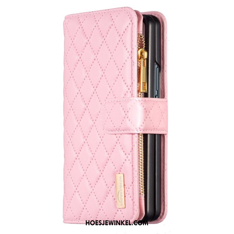 Folio-hoesje Samsung Galaxy Z Fold 5 Telefoonhoesje Binfen Kleurstijl Gewatteerd