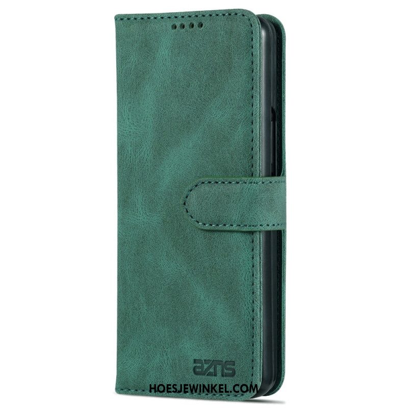 Folio-hoesje Samsung Galaxy Z Fold 6 Telefoonhoesje Azns Suède-effect