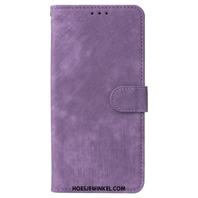 Folio-hoesje Sony Xperia 1 Vi Telefoonhoesje Rfid Suède Effect Met Riem