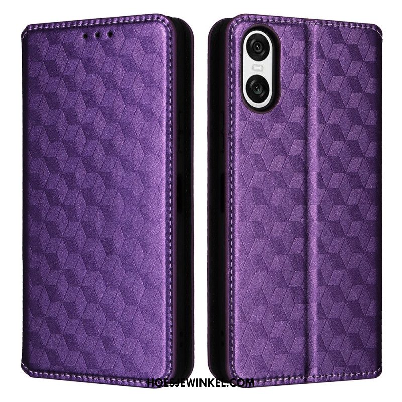 Folio-hoesje Sony Xperia 10 Vi 3d Diamanten