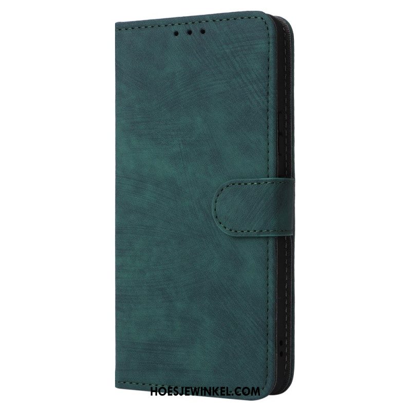 Folio-hoesje Sony Xperia 10 Vi Suède-effect Met Riempje