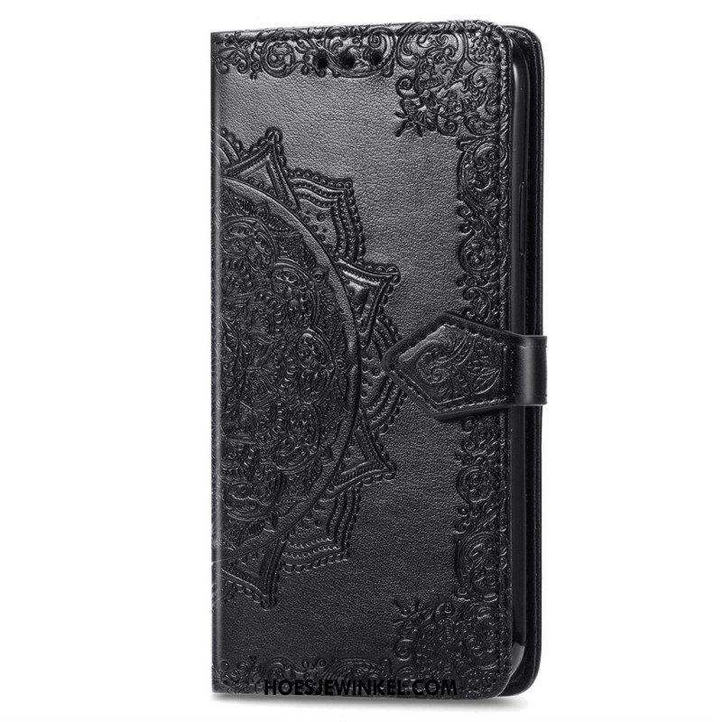 Folio-hoesje Sony Xperia 10 Vi Telefoonhoesje Barok Mandala Met Bandje