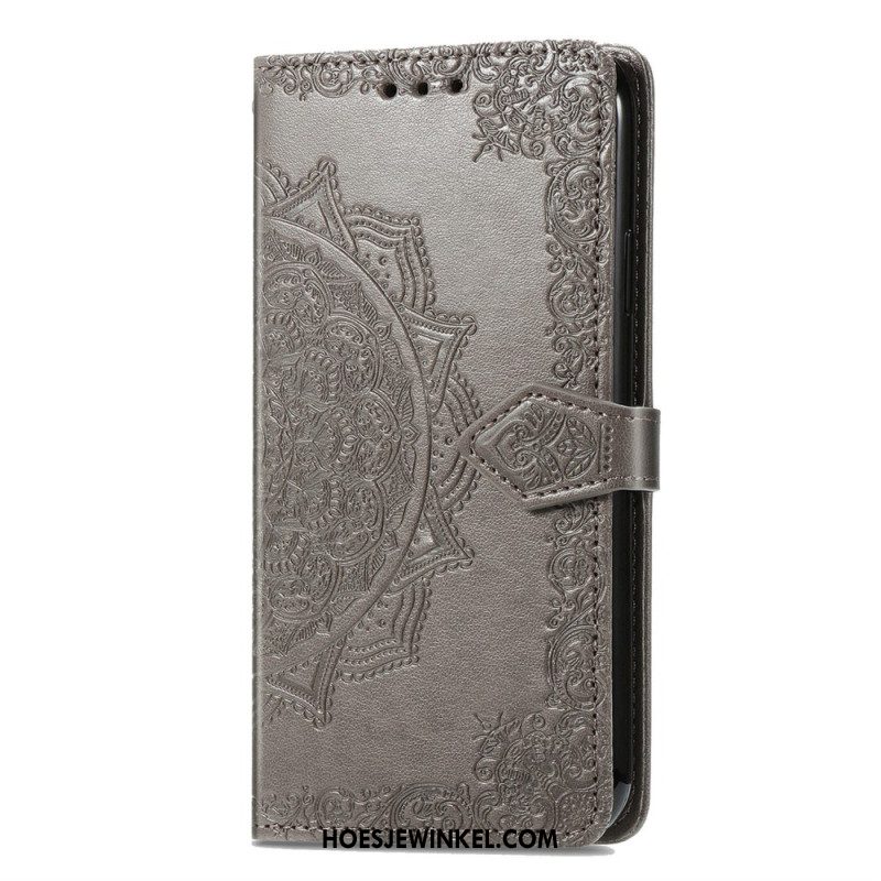 Folio-hoesje Sony Xperia 10 Vi Telefoonhoesje Barok Mandala Met Bandje