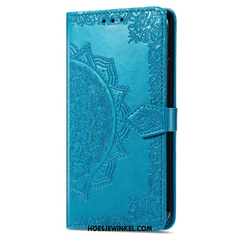 Folio-hoesje Sony Xperia 10 Vi Telefoonhoesje Barok Mandala Met Bandje