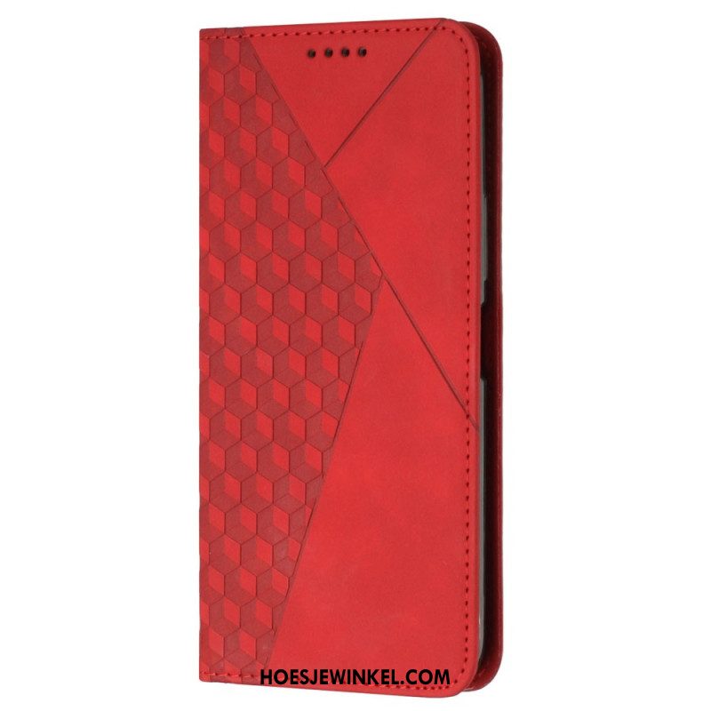 Folio-hoesje Sony Xperia 10 Vi Telefoonhoesje Diamantprint Met Band