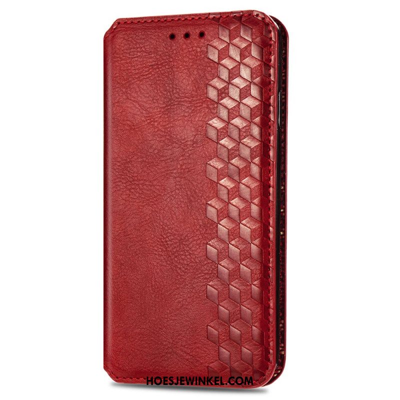 Folio-hoesje Voor Samsung Galaxy A16 5g Vintage Fries Suède Effect