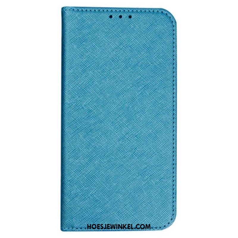 Folio-hoesje Voor Samsung Galaxy S24 Fe Kruistextuur