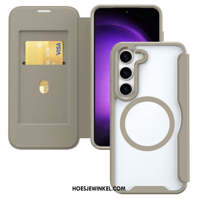 Folio-hoesje Voor Samsung Galaxy S24 Plus 5g Met Magnetische Rfid-blokkering