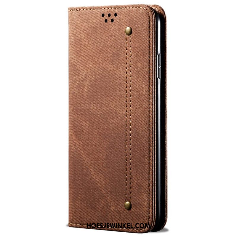 Folio-hoesje Voor Samsung Galaxy S24 Ultra 5g Jeansstof