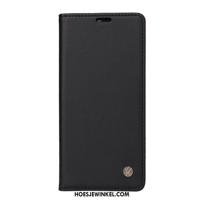 Folio-hoesje Voor Xiaomi 14 Ultra Yikatu Leereffect