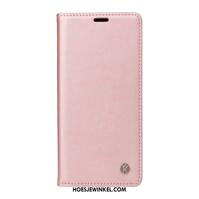 Folio-hoesje Voor Xiaomi 14 Ultra Yikatu Leereffect