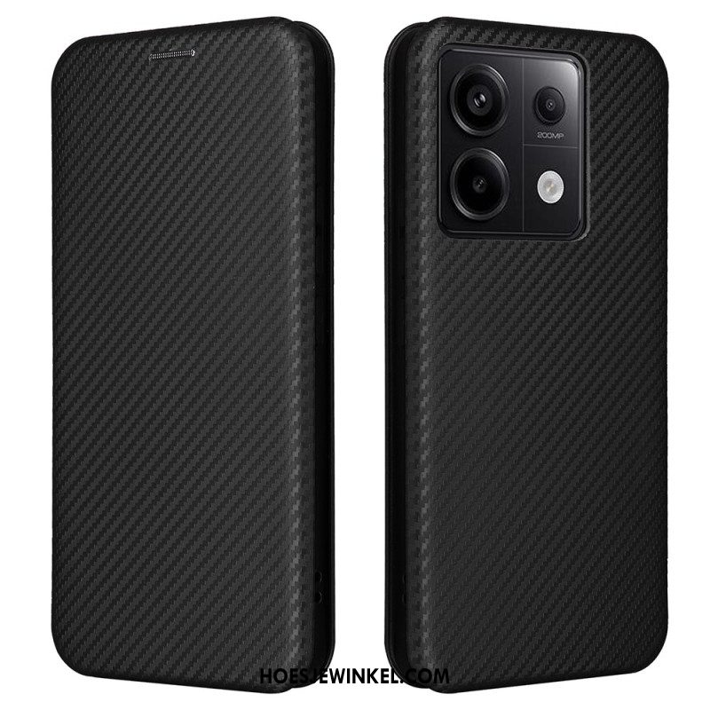 Folio-hoesje Voor Xiaomi Redmi Note 13 5g Koolstofvezel