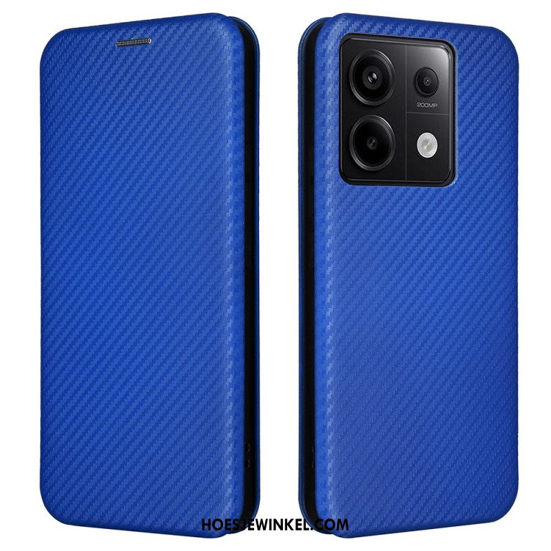 Folio-hoesje Voor Xiaomi Redmi Note 13 5g Koolstofvezel