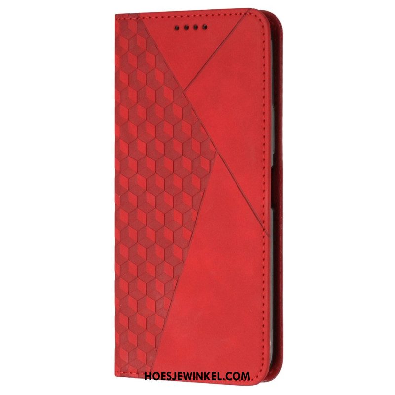 Folio-hoesje Voor iPhone 16 Plus Ruitpatroon