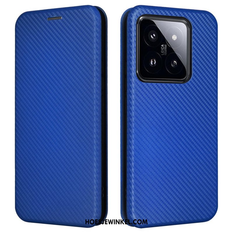 Folio-hoesje Xiaomi 14 Koolstofvezel