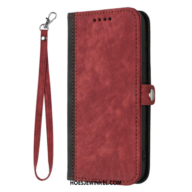 Folio-hoesje Xiaomi 14 Tweekleurige Afneembare Band