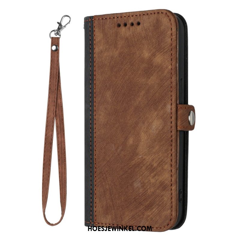 Folio-hoesje Xiaomi 14 Tweekleurige Afneembare Band