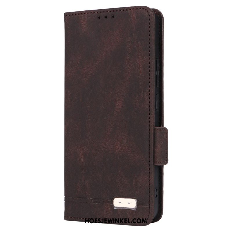 Folio-hoesje Xiaomi Redmi Note 13 4g Dubbele Sluiting In Vintage-stijl