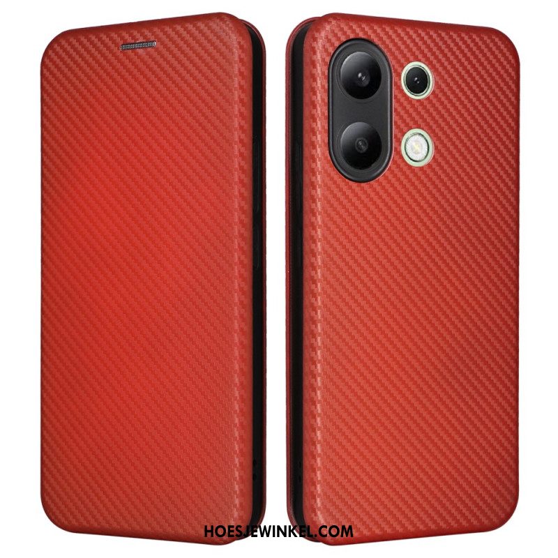 Folio-hoesje Xiaomi Redmi Note 13 4g Koolstofvezel